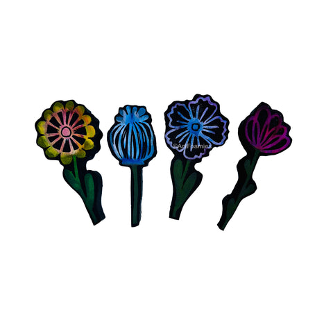 Susanne Randers for Fodder School | Growing a Garden | Foam Stamps - Set of 4